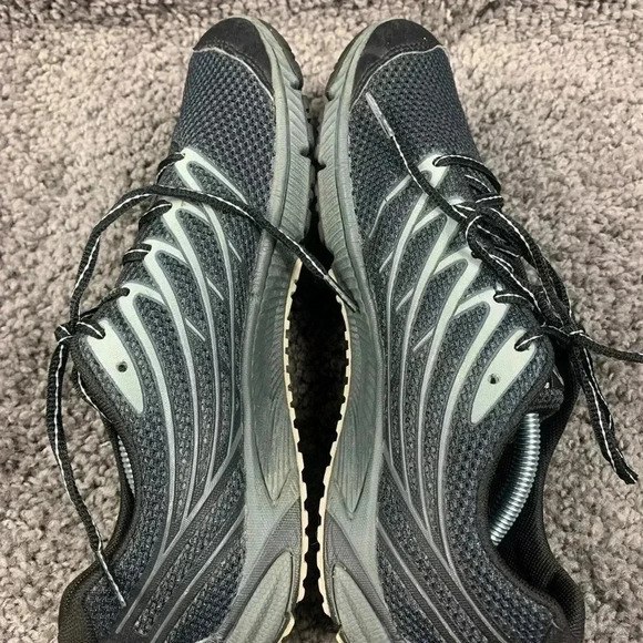 Merrell Mens Size 8 Monument Sneakers Shoes Athletic Black Running Lace Up Logo